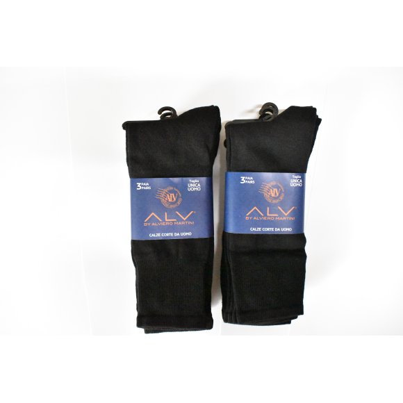 ALVIERO MARTINI - CALZINO BASKETTINO UNISEX - NERO