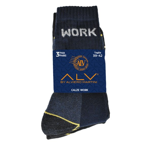 ALVIERO MARTINI - CALZINO UOMO WORK CORTO COD.ALVPLW001