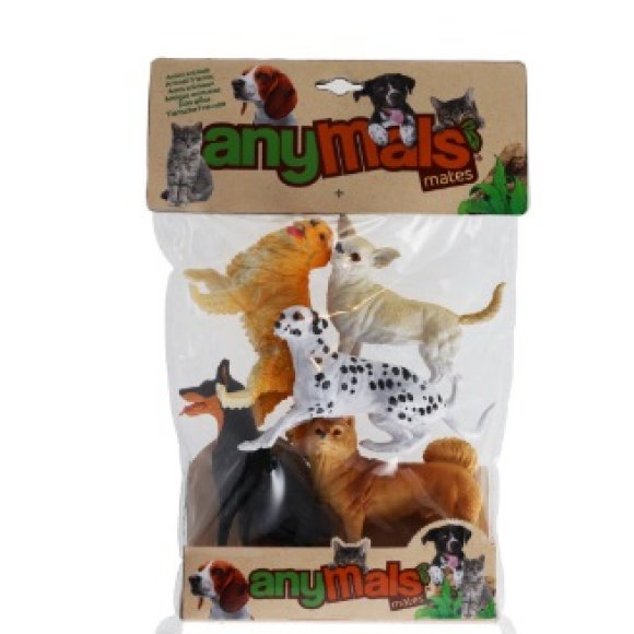 SET 5 ANIMALI CANI E GATTI GLOBO 43077 - 4 ASSORTIMENTI W'TOY SET 5 ANIMALI CANI E GATTI GLOBO 43077 - 4 ASSORTIMENTI W'TOY