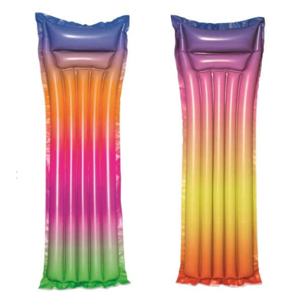 MATERASSINO ARCOBALENO GONFIABILE - 183X10X69 CM 