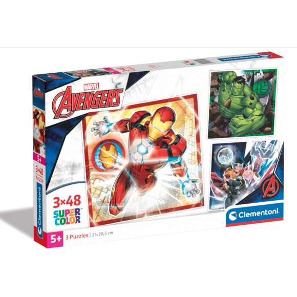 PUZZLE 2X20 SQUARE AVENGERS 25315
