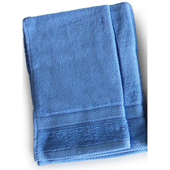 ASCIUGAMANI VISO PETTINATO AZZURRO  600GR SP945009 