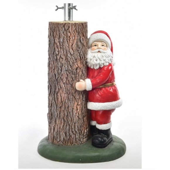 NATALE - BASE PER ALBERO IN RESINA CON BABBO