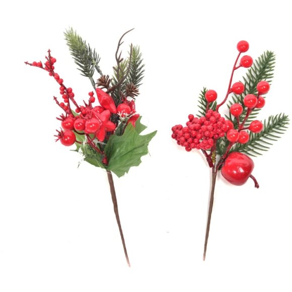 NATALE-PICK ROSSO 26,5CM DESIGN ASSORTITI