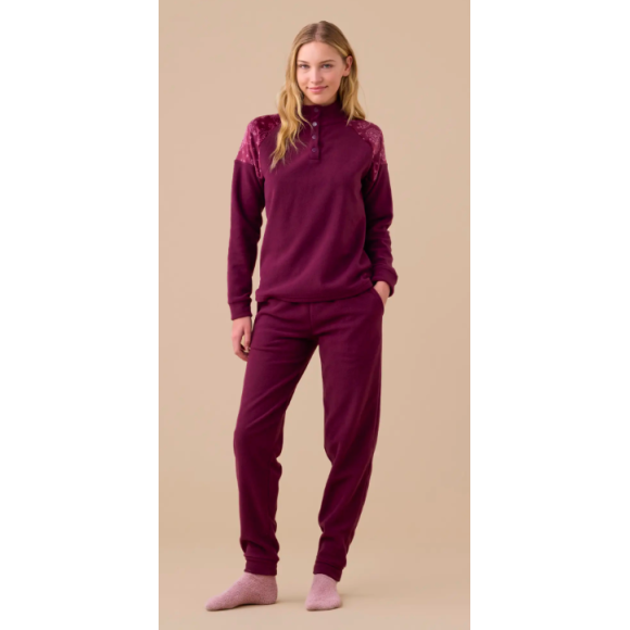 Pigiama donna micropile articolo cachemire FA9365 