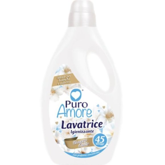 PURO AMORE LIQUIDO LAVATRICE 45 LAVAGGI BIANCO LATTE