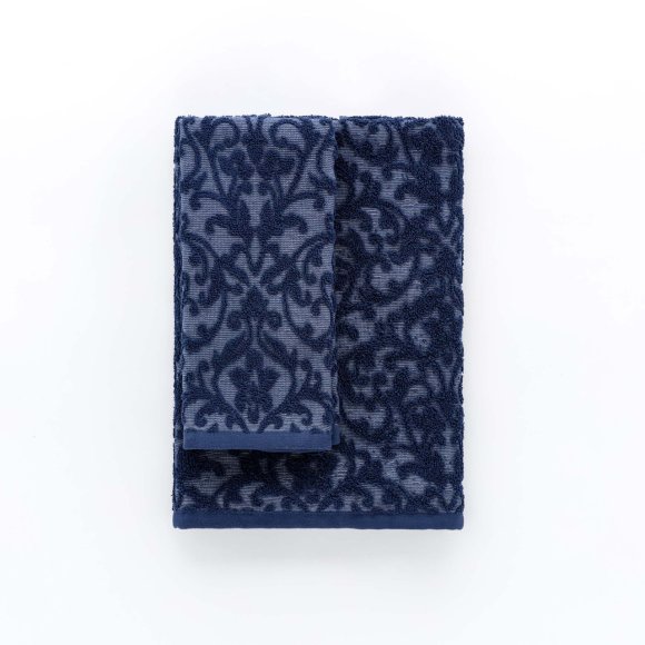 RIVIERA SET ASCIUGAMANI 1+1 MAINE - BLU NAVY
