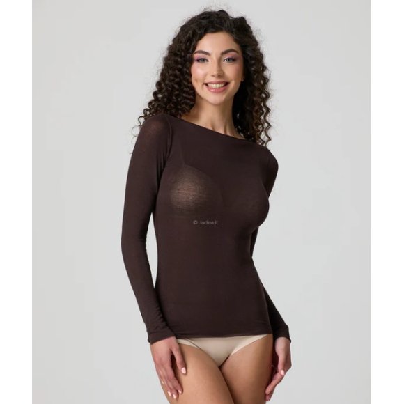 JADEA MAGLIA DONNA IN CASHMERE ART.4064 - CAFFE' JADEA MAGLIA DONNA IN CASHMERE ART.4064 - CAFFE'