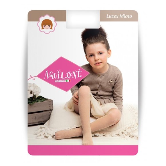 AQUILONE - COLLANT BAMBINA LUREX IN MICROFIBRA - COLORI ASSORTITI