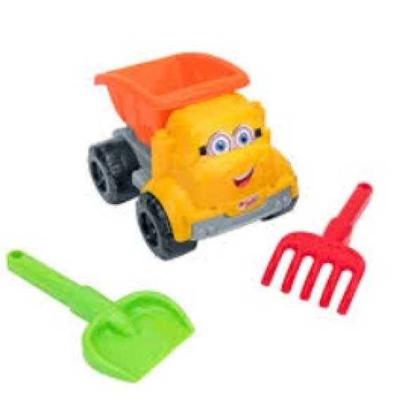 CAMION CON PALETTA E RASTRELLO - 19 CM