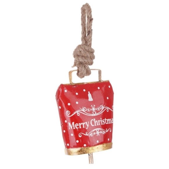 CAMPANACCIO WENDY APPENDIBILE MERRY CHRISTMAS - 8,5X5XH11,5CM
