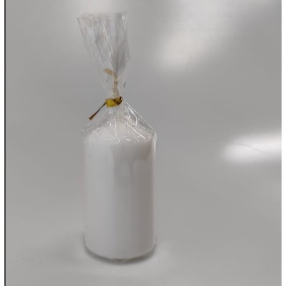 NATALE CANDELA PILLAR 'LUCIDA' BIANCO H.7