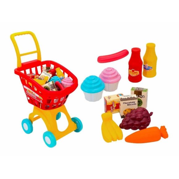 CARRELLO SPESA CON 17 ACCESSORI