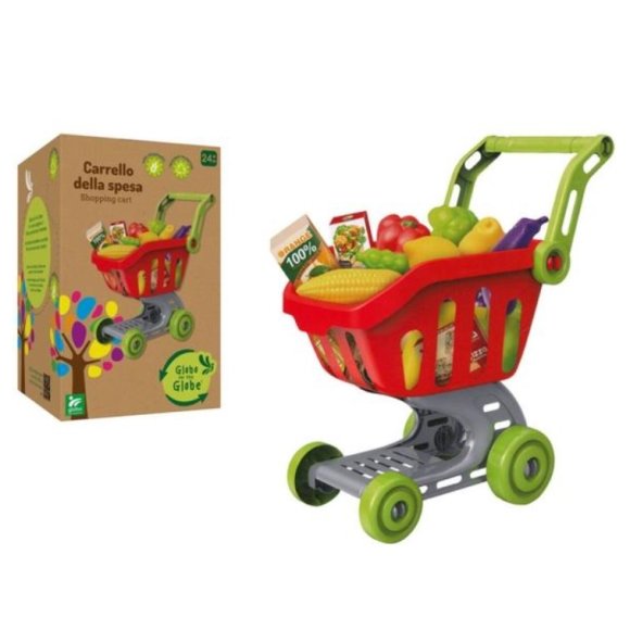 CARRELLO SPESA BIOPLASTICA CON ACCESSORI CARRELLO SPESA BIOPLASTICA CON ACCESSORI