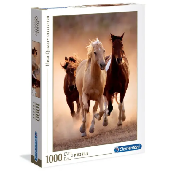 PUZZLE*1000PZ RUNNING HORSES 39168