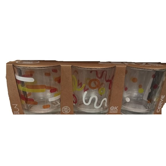 BICCHIERE ACQUA LINDA 3 PEZZI 