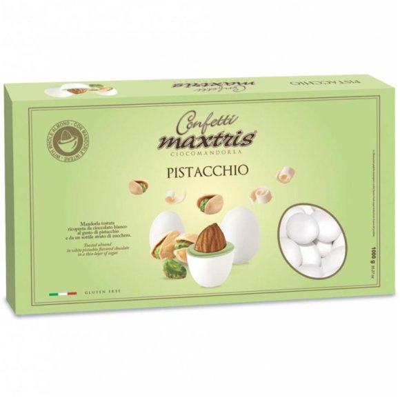 Maxtris - Confetti Pistacchio 1 Kg - Bianchi