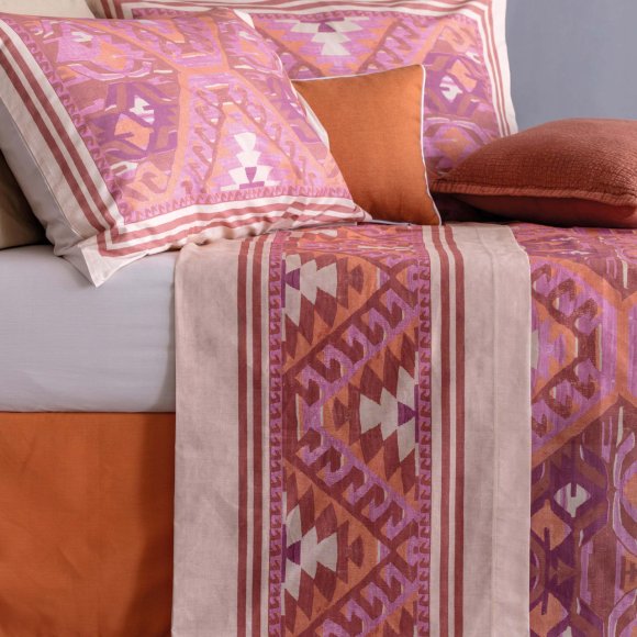 RIVIERA - COMPLETO LETTO MATRIMONIALE "COCO" - ROSA 