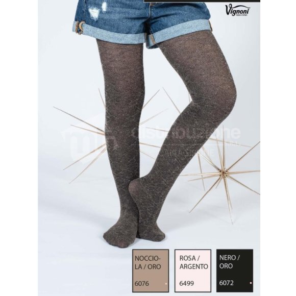 VIGNONI COLLANT BAMBINA "ELY" IN CALDO COTONE - COLORI ASSORTITI 