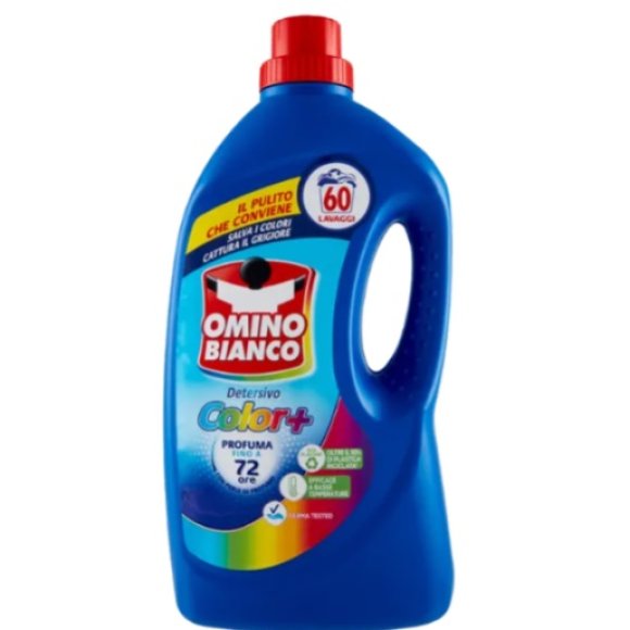 OMINO BIANCO DETERSIVO LAVATRICE LIQUIDO COLOR+ 60 LAVAGGI - 2400 ML OMINO BIANCO DETERSIVO LAVATRICE LIQUIDO COLOR+ 60 LAVAGGI - 2400 ML