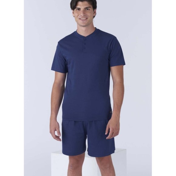 PIGIAMIAMOCI PIGIAMA CORTO UOMO ART.CP32S PCU IN COTONE - BLU PIGIAMIAMOCI PIGIAMA CORTO UOMO ART.CP32S PCU IN COTONE - BLU