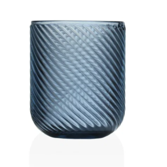 SET 6 BICCHIERI CRISTALLO BLU 260 ml 7 x 9 cm SET 6 BICCHIERI CRISTALLO BLU 260 ml 7 x 9 cm