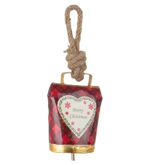 CAMPANACCIO WENDI APPENDIBILE CUORE -  8,5x5x11,5h