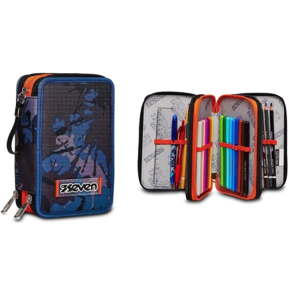 SEVEN ASTUCCIO 3 ZIP CHROMO FLUID BOY