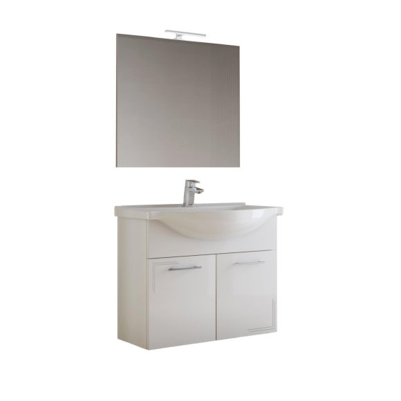 COMPOSIZIONE SOLE 80 CM - BIANCO LUCIDO