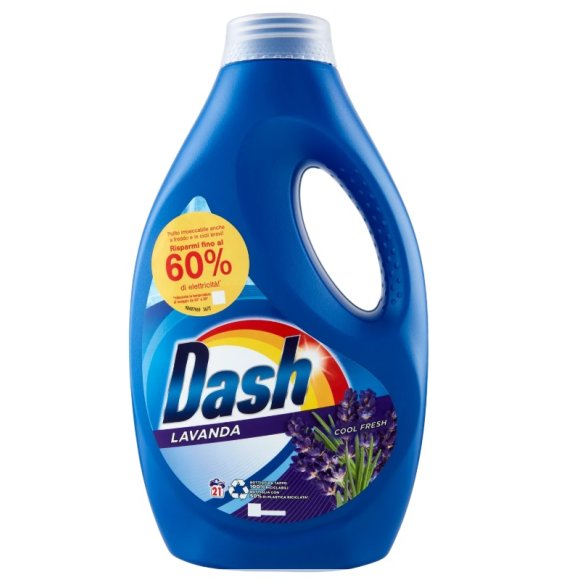 DASH DETERSIVO LIQUIDO LAVATRICE ALLA LAVANDA 21 LAVAGGI 10050 ML 