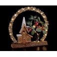 NATALE DECORAZIONI IN LEGNO 40LED 