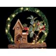 NATALE DECORAZIONI IN LEGNO 40LED 