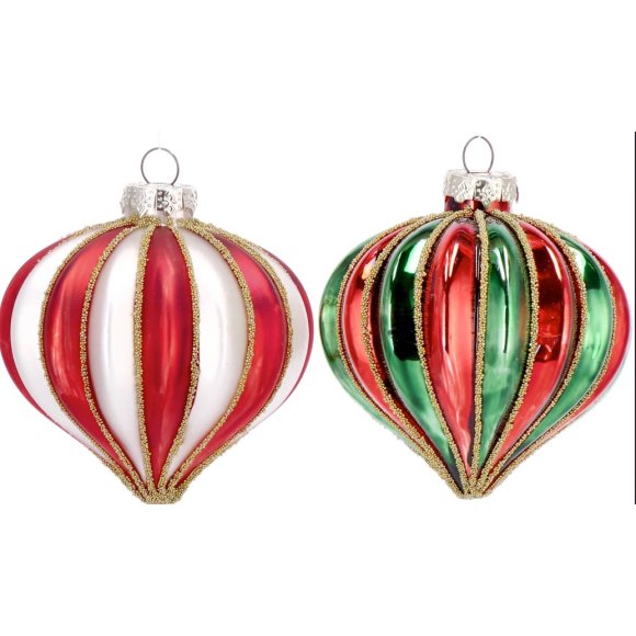 NATALE-DECORAZIONE  NATALIZIE BICOLORE  