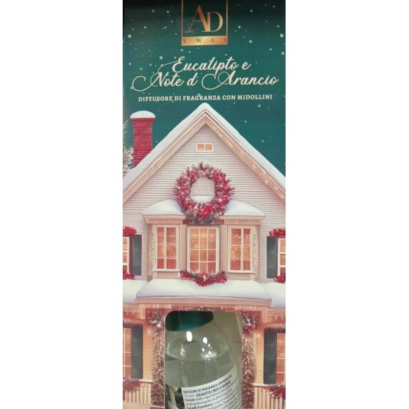 NATALE AD Diffusore Fragranze con midollini Eucalipto & Arancia 125 ml 