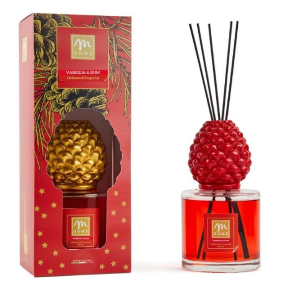 NATALE-DIFFUSORE DI ESSENZA LOLA 500 ML VANIGLIA E RUM 