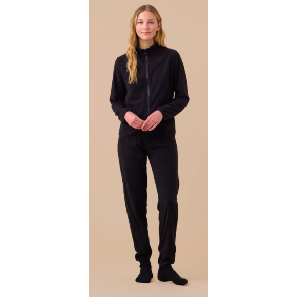 NOI DI NOTTE-Completo Donna Micropile Rasato articolo unito FA9367 NERO