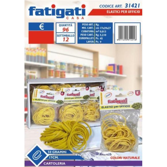 ELASTICI PER UFFICIO 17CM 31421 ELASTICI PER UFFICIO 17CM 31421