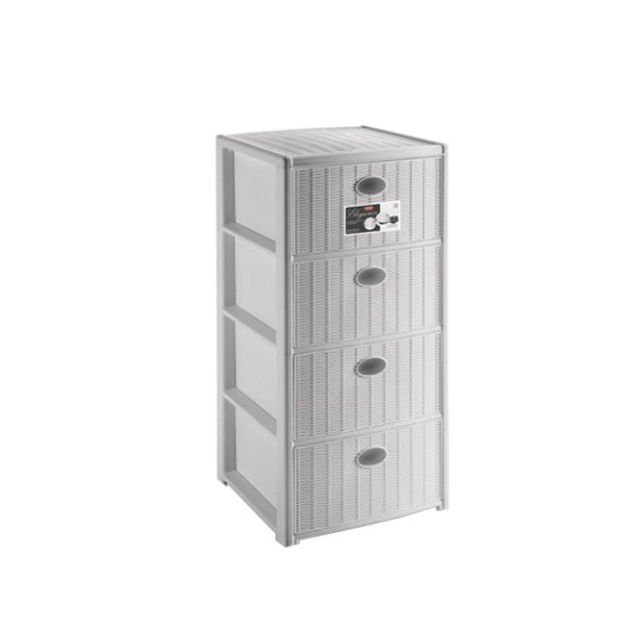CASSETTIERA ELEGANCE 4 CASSETTI - BIANCO