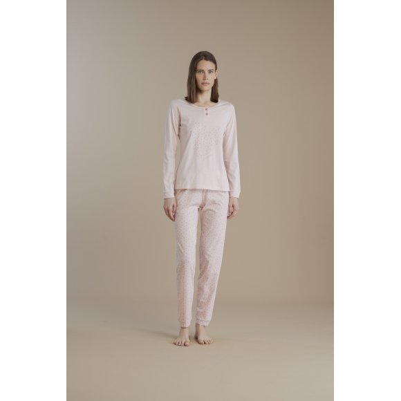 NOIDINOTTE - PIGIAMA DONNA MANICA LUNGA COD.FA009006 - COLORI ASSORTITI