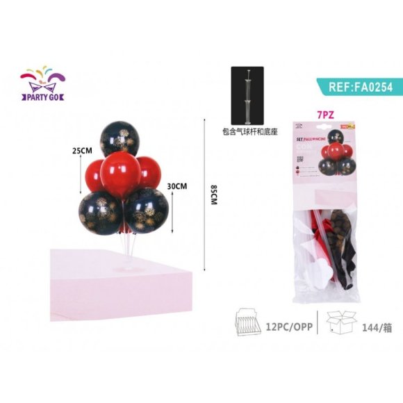 SET PALLONCINI FUOCHI PIROTECNICI - 7 PALLONCINI