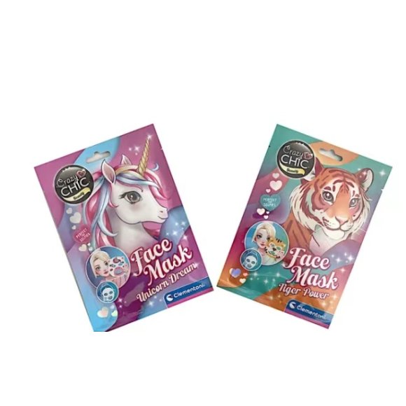 CRAZY CHIC BEAUTY MASK TIGER/UNICORNO - ASSORTITI 