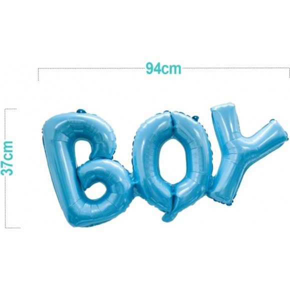PALLONCINO MYLAR BLU SCRITTA "BOY" 