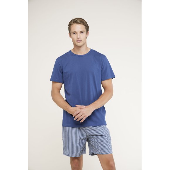 NOIDINOTTE - PIGIAMA UOMO IN COTONE COD.FC2866AB - BLU