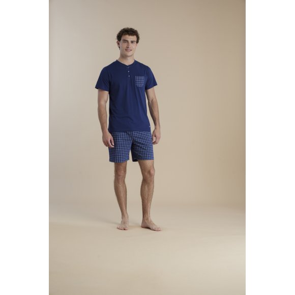 NOIDINOTTE - PIGIAMA UOMO MANICA CORTA IN COTONE COD.FC003068