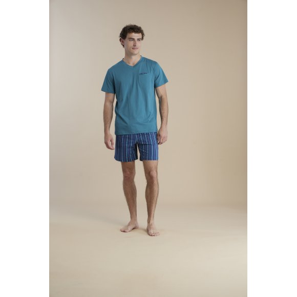 NOIDINOTTE - PIGIAMA UOMO MANICA CORTA IN COTONE COD.FC003072