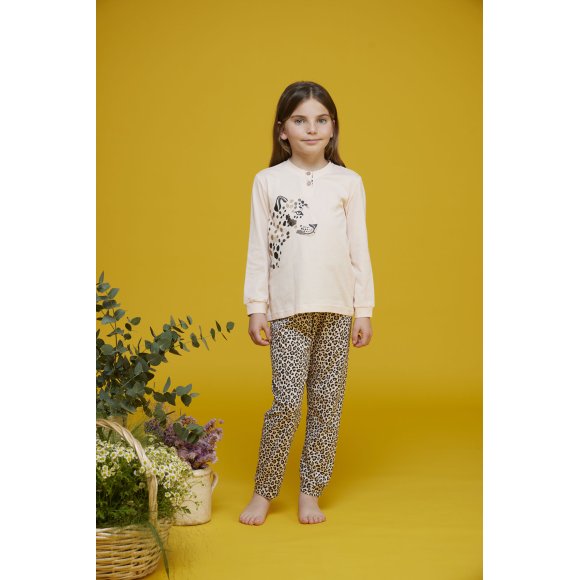 NOIDINOTTE - PIGIAMA BAMBINA IN COTONE COD.FE2383AS