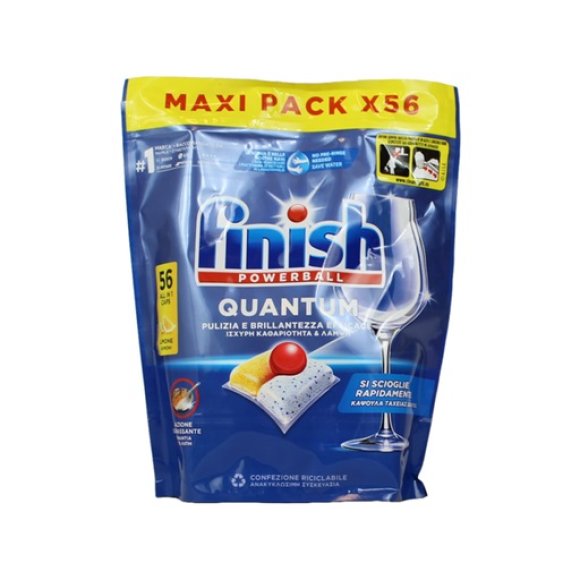 FINISH QUANTUM PASTIGLIE LAVASTIVIGLIE ALLin1 56 CAPS LEMON