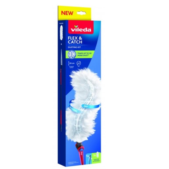 VILEDA FLEX & CATCH LONG KIT SYSTEM + 1 REFILL