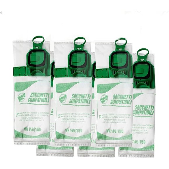 FOLLETTO CONFEZIONE SACCHI COMPATIBILI VK140/VK150 - 6 PEZZI  