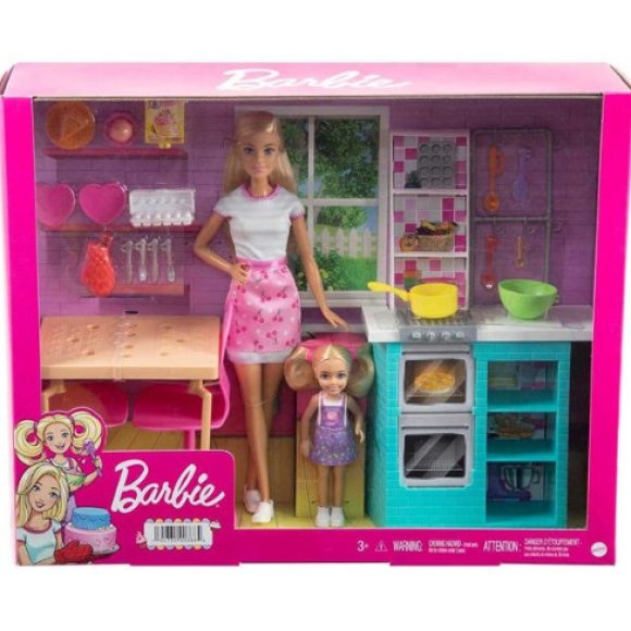 BARBIE E CHELSEA SISTER BAKING